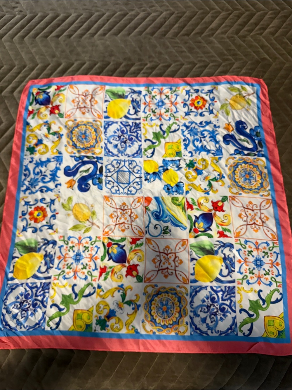 70% silk neck scarf
